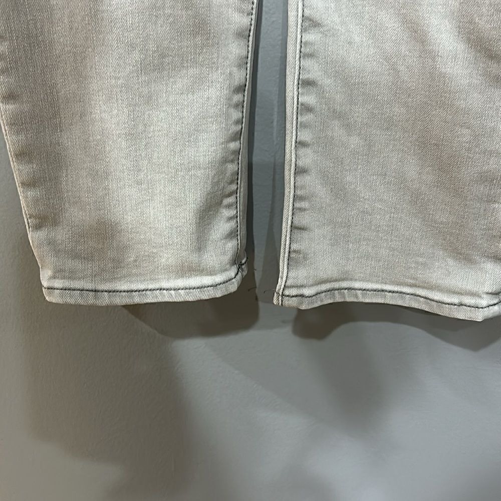Athleta Sculptek Skinny Jeans Light Grey Denim Pants Size 8 - Picture 3 of 7